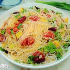 番茄温拌粉丝的做法 番茄温拌粉丝的做法