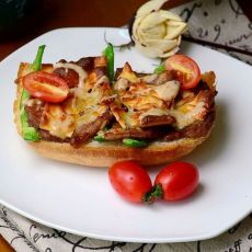 烤肉土司片的做法 烤肉土司片的做法