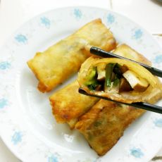 韭菜豆干春卷的做法 韭菜豆干春卷的做法