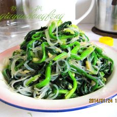 粉丝拌菠菜的做法 粉丝拌菠菜的做法