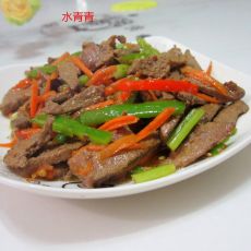 西芹胡萝卜丝炒猪肝的做法步骤