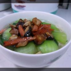 10分钟家常菜——香菇火腿热汤面的做法 10分钟家常菜——香菇火腿热汤面的做法