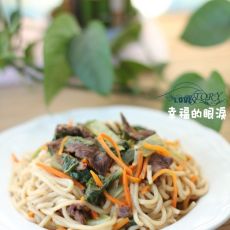 电饭锅做出美味简单的沙茶牛肉焖面的做法 电饭锅做出美味简单的沙茶牛肉焖面的做法