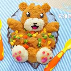 小熊星星泡澡饭的做法 小熊星星泡澡饭的做法