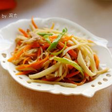 茭白胡萝卜肉丝的做法 茭白胡萝卜肉丝的做法