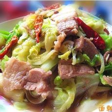 五花肉手撕包菜的做法步骤