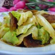 酒香腊肠手撕包菜的做法步骤