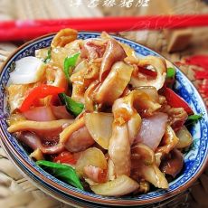 洋葱爆猪肚的做法 洋葱爆猪肚的做法