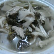 酸菜平菇肉片汤的做法步骤