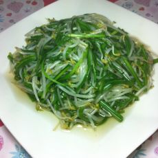 豆芽炒韭菜的做法步骤