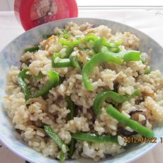 青椒茄丝饭的做法步骤