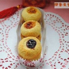 椰香果酱饼干的做法 椰香果酱饼干的做法