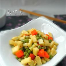茭白炒豌豆的做法 茭白炒豌豆的做法