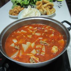 牛肉油条萝卜火锅的做法 牛肉油条萝卜火锅的做法