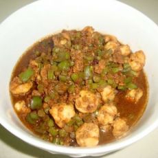 长豆角虾仁肉酱的做法步骤