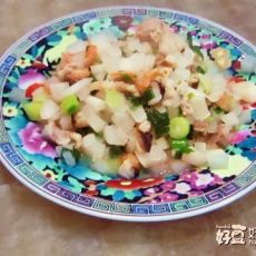 白萝卜炒大蒜的做法 白萝卜炒大蒜的做法