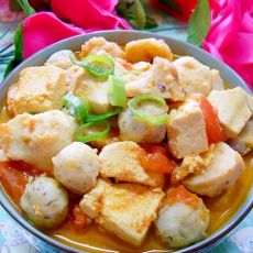 西红柿鱼丸豆腐汤的做法步骤
