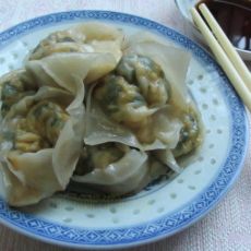煎馄饨——豆皮韭菜虾皮馅儿的做法 煎馄饨——豆皮韭菜虾皮馅儿的做法
