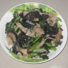 肉丝蘑菇炒大蒜的做法 肉丝蘑菇炒大蒜的做法