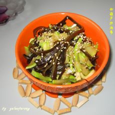 西葫芦拌海带的做法 西葫芦拌海带的做法