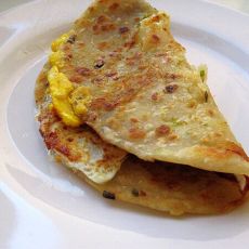 煎蛋葱油饼的做法步骤
