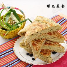 香葱黑豆面发面大饼的做法 香葱黑豆面发面大饼的做法
