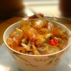 剁椒白菜肉丝炒粉条的做法 剁椒白菜肉丝炒粉条的做法
