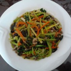肉丝炒杂蔬的做法 肉丝炒杂蔬的做法