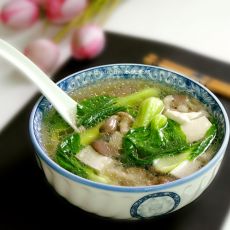 蘑菇油菜豆腐汤的做法 蘑菇油菜豆腐汤的做法