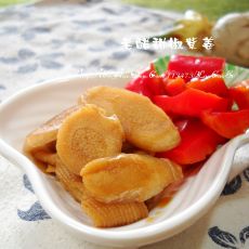 老醋甜椒紫姜的做法 老醋甜椒紫姜的做法