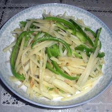 柿子椒清炒土豆丝的做法 柿子椒清炒土豆丝的做法