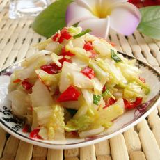 糖醋剁椒生拌白菜的做法 糖醋剁椒生拌白菜的做法