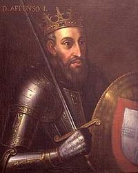 阿方索一世战胜摩尔人，成为第一位葡萄牙国王