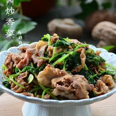 羊肉酱炒香菜的做法步骤