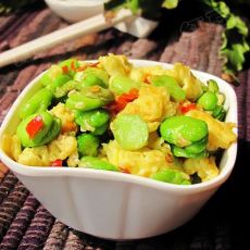 剁椒蚕豆炒鸡蛋的做法 剁椒蚕豆炒鸡蛋的做法