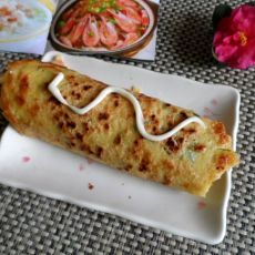 虾仁香菜煎饼的做法步骤